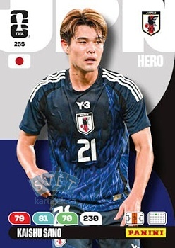 Kaishu Sano Japan Panini FIFA World Cup 2026 Adrenalyn XL #255